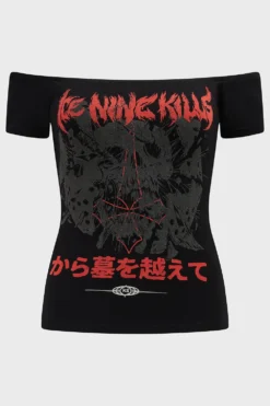ICE NINE KILLS Your Worst Nightmare Bardot Top -Kill Star Store Youreworstnightmarebardottop 1