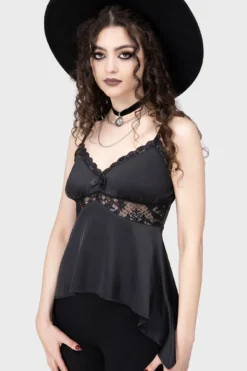 KILLSTAR Zaria Lace Cold Shoulder Top