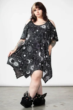 Zodiac Lounge Dress [PLUS] -Kill Star Store ZODIAC SLEEP DRESS PLUS W D