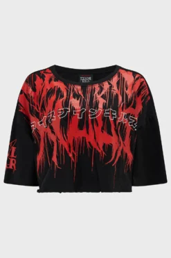 ICE NINE KILLS x KILLSTAR INK Logo Crop Tee 15 ICE NINE KILLS x KILLSTAR INK Logo Crop Tee -Kill Star Store inklogocroptee black 1