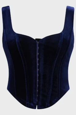 Moon Mourning Corset Top 13 Moon Mourning Corset Top -Kill Star Store moonmourningcorset blue 1